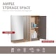 image 4 of HOMCOM Bathroom Mirror Cabinet, Wall-Mounted Bathroom Cabinet with Mirror and Adjustable Inner Shelf,  57L x 14.2W x49.2H cm