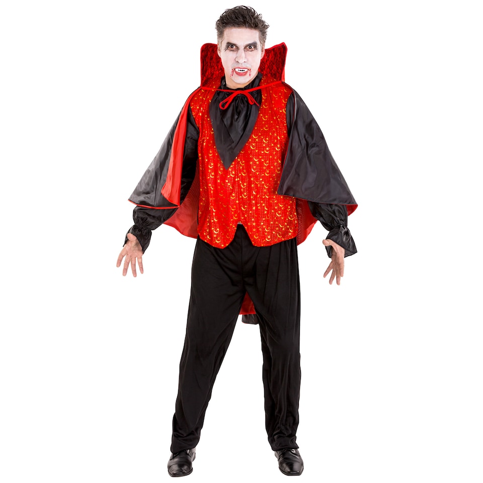 image 1 of Mens Costume Count Dracula | Black | black | S | 1