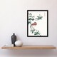 image 2 of Numata Kashu Framed Wall Art Print Long Tailed Rosefinch Japanese Home Décor