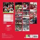 image 2 of Arsenal FC Legends 2025 Square Wall Calendar - Red/Blue/Gold - 30cm x 30cm