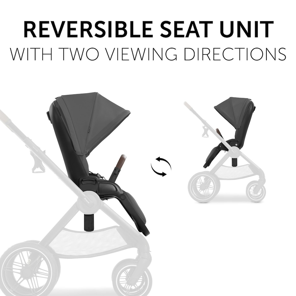 image 1 of hauck Walk N Care Pushchair Set - Dark Grey Grey