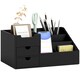 image 1 of HOMCOM Organiser Holder Multi-Function Storage Caddy Drawers Black Black