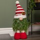 image 2 of 76cm Red and White Christmas Tree Standing Gonk with Striped Hat and Extendable Legs