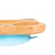 image 7 of Tiny Dining Children's Bamboo Suction Fox Plate - Blue | Blue | Blue