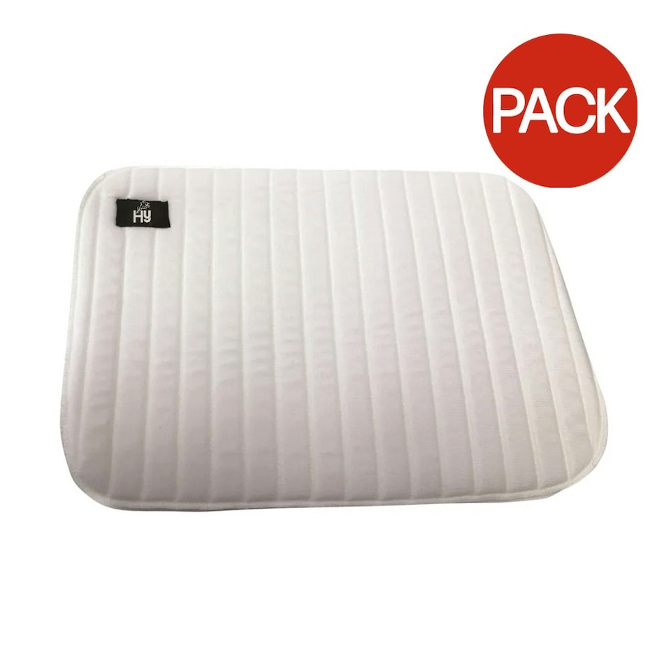 image 1 of Hy Equestrian Foam Horse Leg pads Set (Pack of 4) - White - One Size