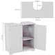 image 3 of Bath Vida Priano 2 Door Under Sink Freestanding Bathroom Cabinet, White | White | 1