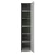 image 2 of J-Pull Handleless Light Grey Single Wardrobe with Shelves Grey