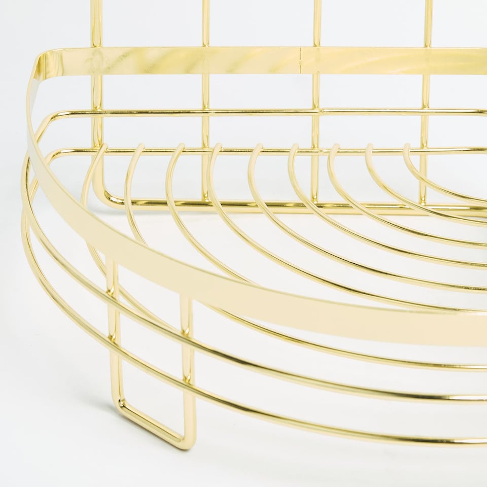 image 1 of OHS 3 Tier Shower Caddy Freestanding Bathroom Corner Shelf Organiser