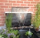 image 1 of Wide Arc Stainless Steel Waterfall Blade Cascade for Pond or Water Feature L30cm