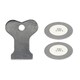 image 4 of SPARES2GO Glass Opti-Myst Heater Disk Transducer Spare Disc + Removal Tool compatible with Dimplex Electric Wall Fire