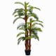 image 1 of Outsunny 150cm5FT Artificial Tropical Fern Tree Decorative Plant with Nursery Pot, Fake Plant for Indoor Decor | Green