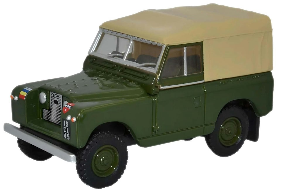 Oxford Diecast Land Rover Series II SWB Canvas REME