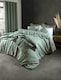 image 3 of Martex Linen Duvet Cover Green - King
