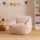 image 1 of Kids Bean Bag Chair - Pink Fluffy Beanbag for Children