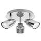 image 1 of ValueLights Benton Chrome IP44 Round Adjustable Ceiling Light | Chrome