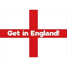 A0 Get in England Party Sign Decoration 119cm x 84cm