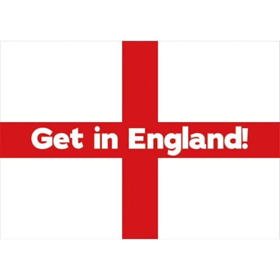 A0 Get in England Party Sign Decoration 119cm x 84cm