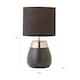 image 8 of ValueLights Hurst Black Touch Touch Table Lamp with Drum Shade | Black