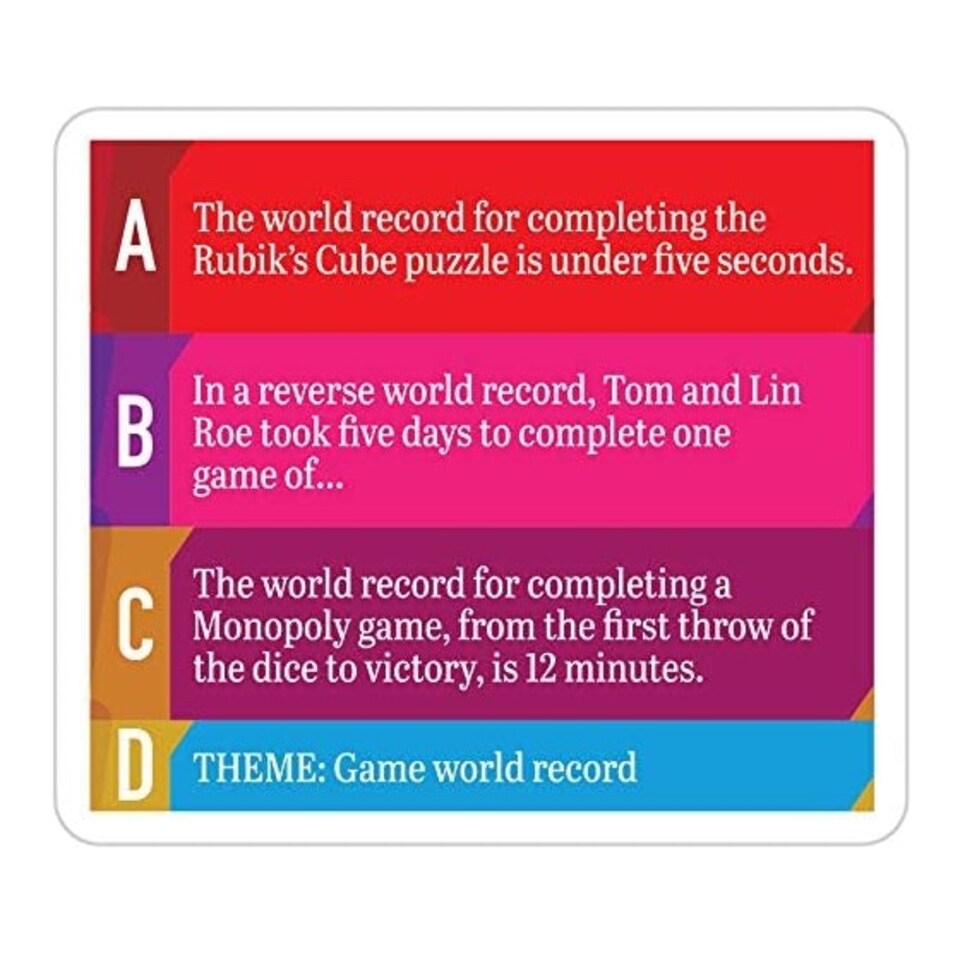 image 1 of Cheatwell Games No Way Quiz Card Game