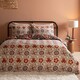 image 2 of Furn Kinfolk Printed Reversible Duvet Cover Set | Blue | Denim Blue | Super King