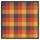 image 2 of Orange check pattern (Picture Frame) Brown | S
