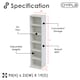 image 7 of 6 Tier White Wooden CD DVD Game Book Shelf Storage Tower Rack - Fits 102 CDs