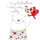image 2 of Handfinished Valentine's Day Card by Second Nature To My Valentine I really really really ...