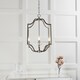 image 4 of Lainey 4 Light Ceiling Pendant Antique Brass Plate & Clear Crystal Glass, E14