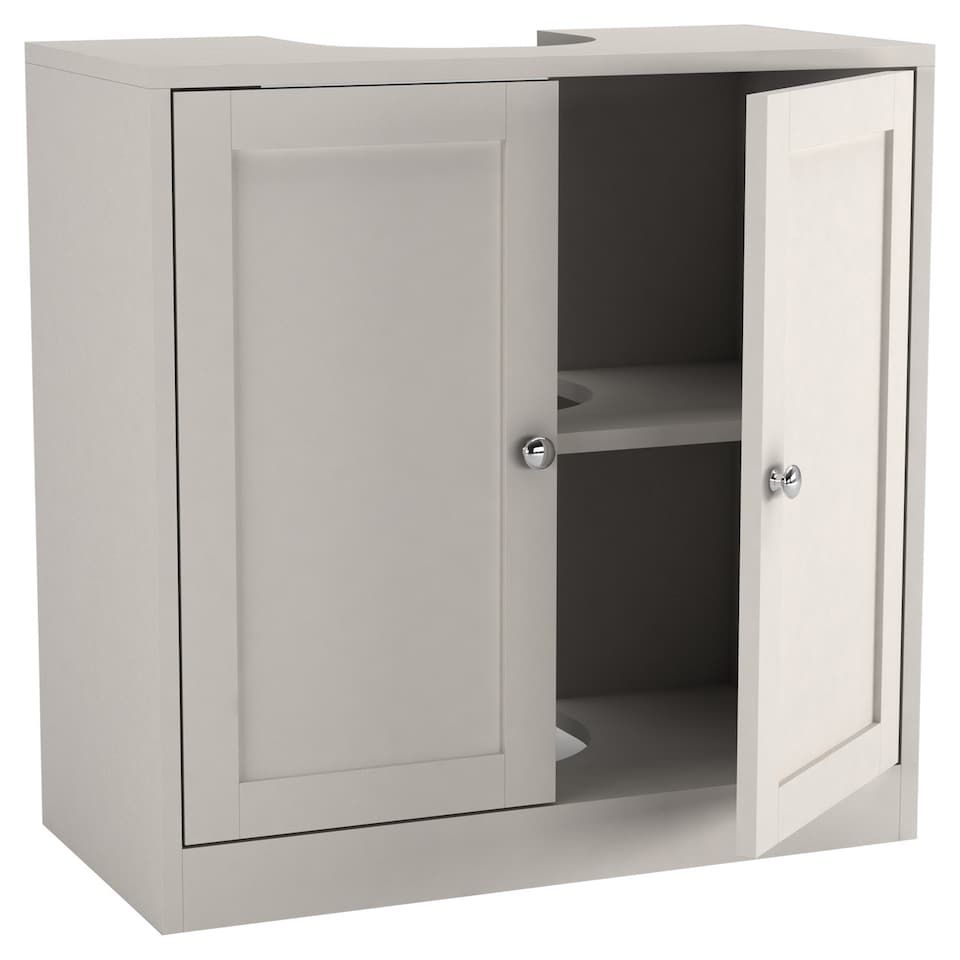 image 1 of Under Sink Full Pedestal Basin Cabinet Cupboard Bathroom Storage Unit | White | 1