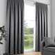image 1 of Fusion Galaxy Pencil Pleat Curtains Charcoal