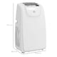 image 7 of HOMCOM 12,000 BTU Portable Air Conditioner with 35m², Quiet Mode, Dehumidifier