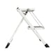 image 3 of Oypla Foldable 2 Step Ladder Stepladder Non Slip Tread Safety Steel Portable Step Stool White