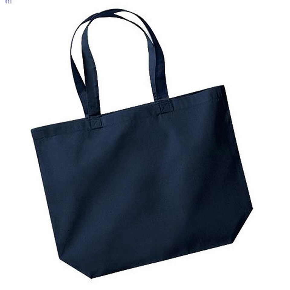 Westford Mill Maxi Tote/Shopper Bag For Life - French Navy - One Size Blue