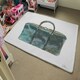 image 4 of Green Handbag (Rug) Green | Small: 60x110cm