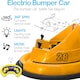 image 4 of Alivio Remote Control Bumper Car for Kids, 360° Spin with Lights, Music & Safety Belt (Yellow)