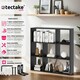 image 2 of Bookshelf Tartu - with 7 storage compartments Black