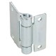 image 2 of Pressed Steel Hinge Heavy Duty 65x73mm Industrial Door Hatch Locker 4PK Silver