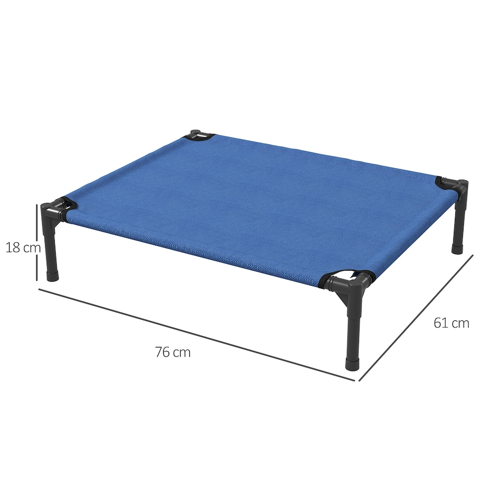 image 1 of Pawhut Elevated Pet Bed Cool Cot Dog Sleep Folding Indoor Outdoor Camping 76Lcm
