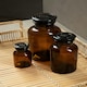 image 3 of Apothecary Black Glass Reagent Bottle