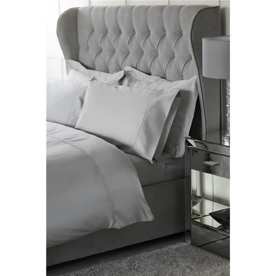 Belledorm Bamboo Fitted Sheet - Platinum - 190cm x 122cm