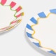 image 7 of OHS Summer Print Plastic Picnic Plates Set of 4 Lightweight Outdoor | Pink | Bright Fruits