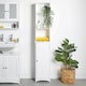 image 2 of VonHaus Holbrook White Tall Bathroom Cabinet Freestanding
