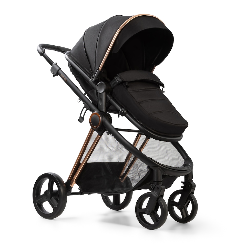 image 1 of Red Kite Push Me Pace i 2 in 1 Travel System with i-Size Car Seat - Amber | Gold | Amber | One Size | 1