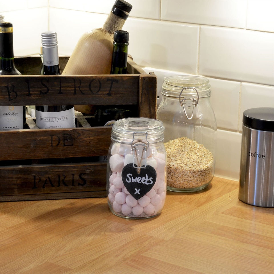 image 1 of Nicola Spring Slate Hanging Tag - Natural Rustic Kitchen Home Office Hanging Decoration Display Tag Labels Heart Design | Black | Black | 3