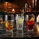 image 3 of Galata Short Whiskey Tumblers Tall Highball Drinking Glasses Stackable Set | Clear | Clear | Tall Set of 6