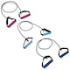 image 1 of Resistance Tube Bands with Handles Set of 3 Yoga Gym Workout Fitness Exercise