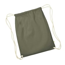 Westford Mill Earthware Organic Gymsac (13 Litres) - Olive - One Size Green | One Size