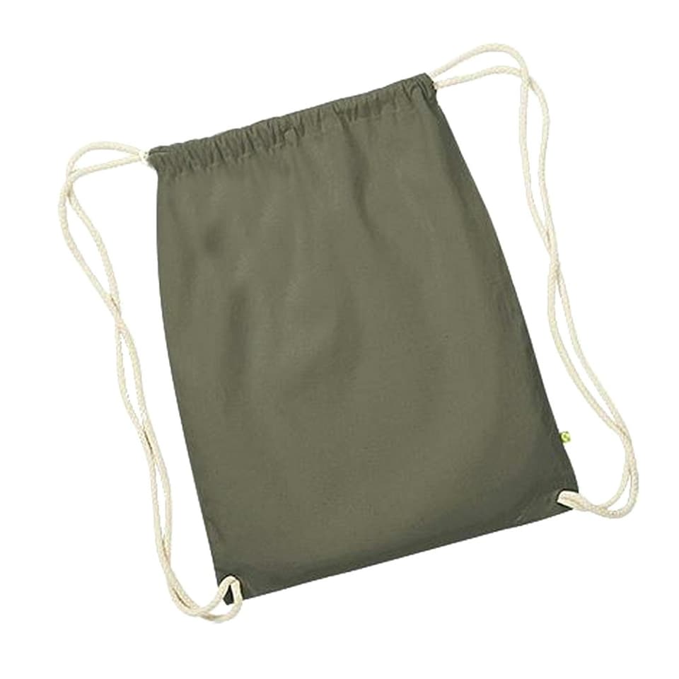 image 1 of Westford Mill Earthware Organic Gymsac (13 Litres) - Olive - One Size Green | One Size