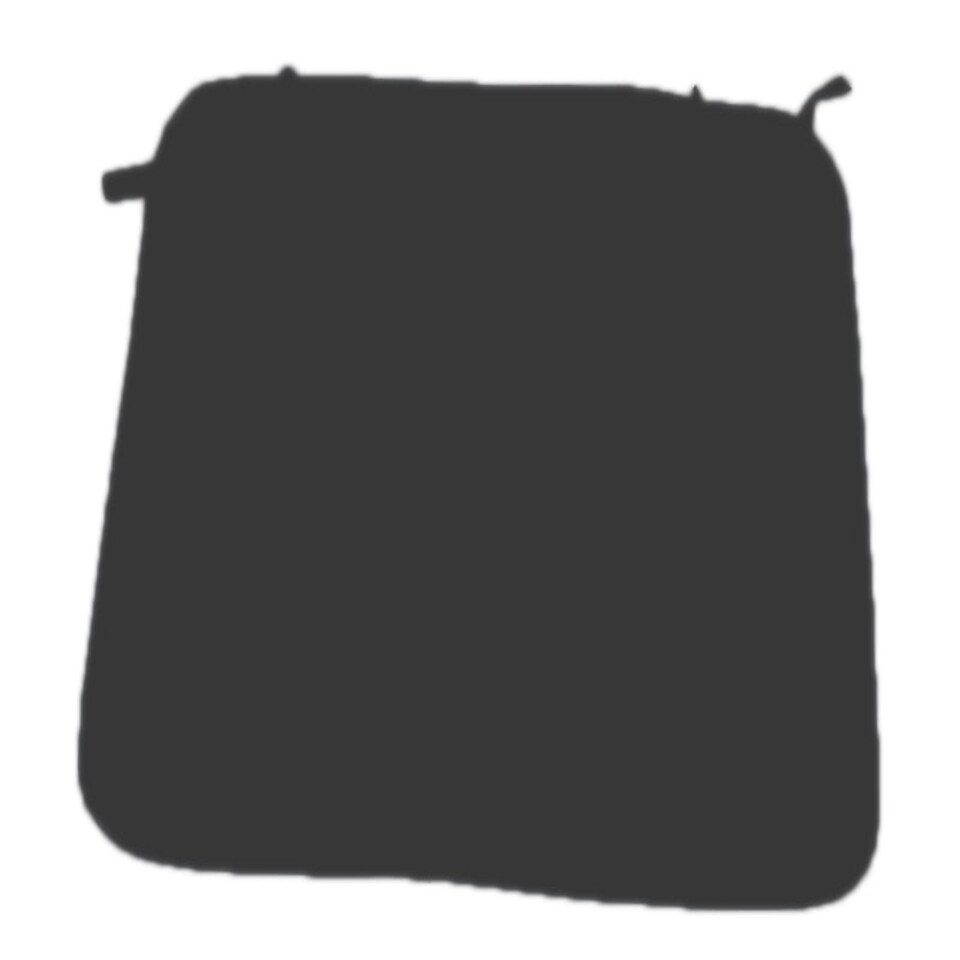 image 1 of Luxury Piped Waterproof Seat Pads - Single Grey Cushion - Outdoor Cushion for Garden Furniture Grey | Grey