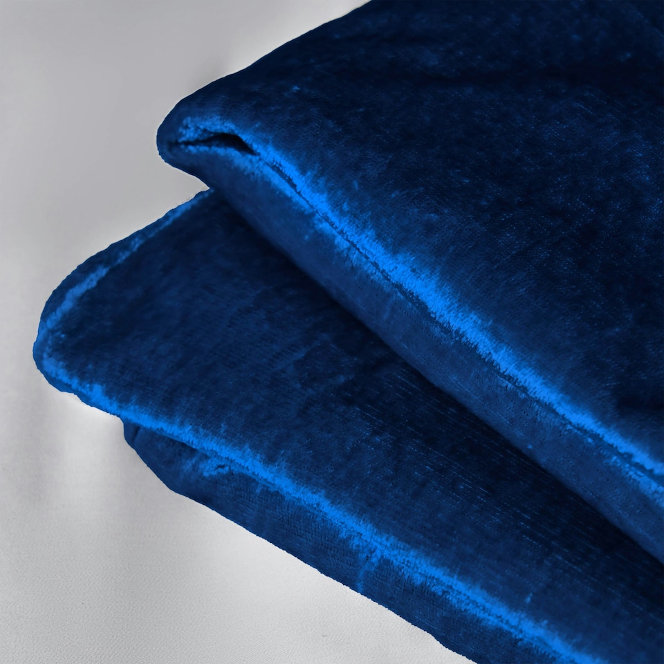 image 1 of BHS Crushed Velvet Throw, Navy | Blue | Navy | 1